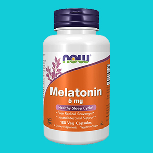 NOW Foods Melatonin 5mg Vcaps, 180 Capsules