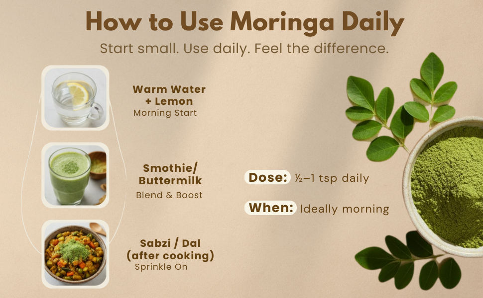 Earthen Story Certified Organic Moringa Powder (200g) | Lab Tested for 270+ Pesticides | Natural Drumstick Leaf Multivitamin for Immunity & Energy | Vegan, Non-GMO Superfood