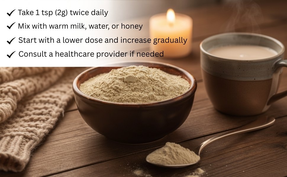 CARMEL ORGANICS Ashwagandha Root Powder 800 Grams
