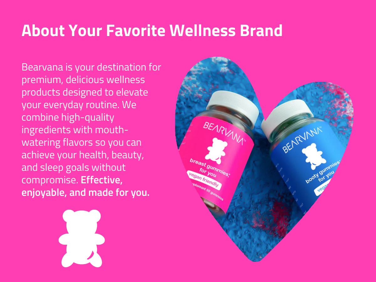 BEARVANA Peach Support Women’s Multivitamin Gummies - Includes Herbal Extracts & Essential Vitamins - Berry Flavor - 60 Gummies