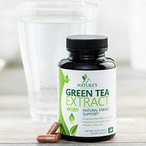 Green Tea Extract 1000mg - Premium Green Tea Extract Pills with 45% EGCG, 98% Polyphenols for Natural Energy - Nature's Antioxidant Herbal Heart Support Supplement, Bottled in USA - 120 Capsules