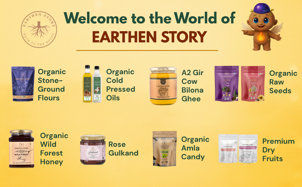 Earthen Story Certified Organic Triphala Powder (200g) | Lab Tested for 180+ Pesticides | Natural Gut Detox & Digestion Support | Amla, Haritaki & Bibhitaki | Vegan, Non-GMO
