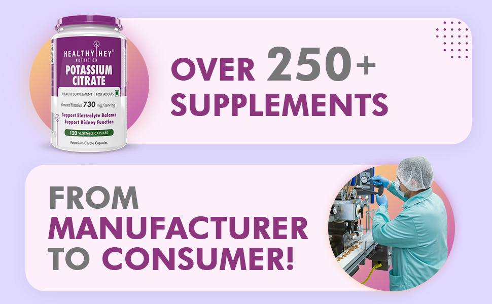 SunnHey Nutrition Kalium Citrat -120 Grønnsaker Kapsler