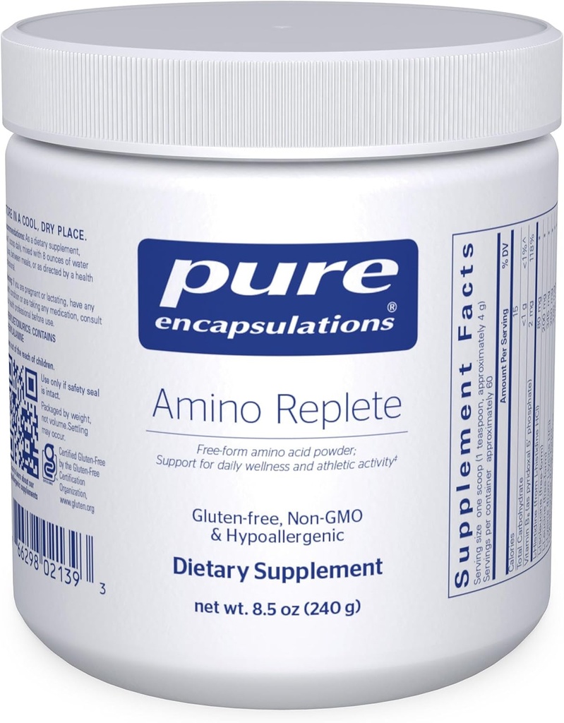 Rene innkapslinger Amino tømmer | Hypoallergenic Free-Form Aminosyre pulver Supplement | 8,5 Ounces pulver