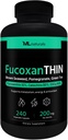 ML Naturals Fucoxanthin 240 Grønnsaker kapsler. Fucoxanthin 10% 200 mg per servering, støtter metabolisme og antioksidant, NSF-sertifisert og cGMP-Compliant