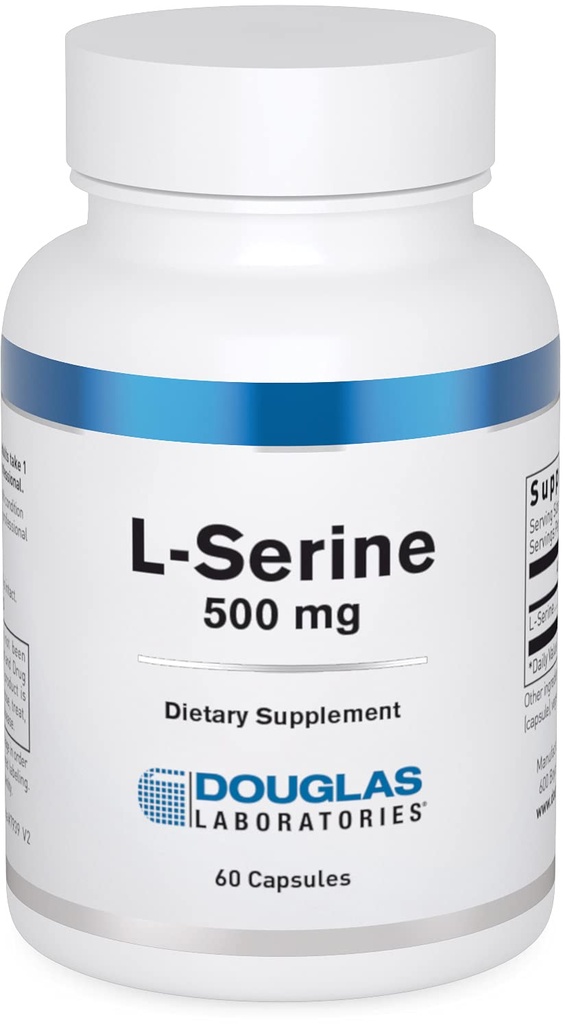 Douglas Laboratories L-Serine | Aminosyre Supplement for hjerte og hjerne helse og muskelbygging* 60 kapsler