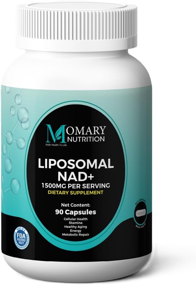 Liposomal NAD + Supplement | Høyeste rangert NAD kosttilskudd for kvinner og menn med Resveratrol og japanske Knotweed ekstrakt, støtte Stamina, Metabolsk Reparasjon | Vegansk, Glutenfri, Ikke-GMO, 90 Kapsel
