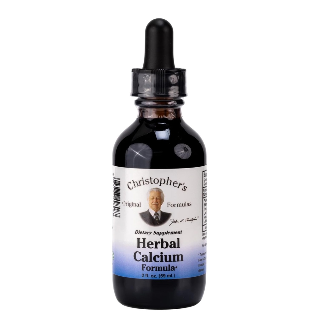 Christophers opprinnelige Formeler Herbal Kalsium Extract, Natural Bone Helse Støtte, 2 oz