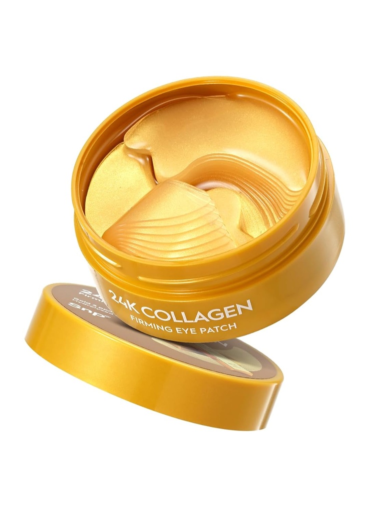 Snp 11,900mg collagen + 24K Gold Firming Øye Patch | Wrinkles Firming Under Øye Patch | Tightening & Hydrating for alle hud | Under Øye Patcher for Mørke Sirkler | Korean Skincare Eye Maske | 60 Patches