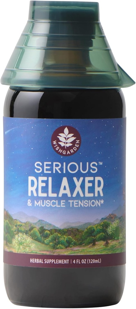 WishGarden urter alvorlig avslappende og muskel spenning - All-Naturlig muskel avslapping Herbal Supplement med Wild Lettuce & Wood Betony, frigjør muskel spænding, Relax Muskler & Muscle Discomforts, 4oz