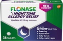 Flonase Nighttime Allergi Relief Tabletter, opp til 6 timers allergi medisin - 36 belagte tabletter