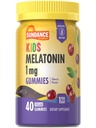 Sundance Kid's Melatonin Gummies 1 mg | 40 greve Cherry Flavor | Vegansk, ikke-GMO, og Glutenfri Supplement