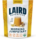 Laird Superfood Morning Jumpstart Powder Drink Supplement, sitron, Lucuma, Ginger og Cayenne Cleanse, Organic, 2.7 Oz Bag, Pakke med 1
