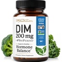 DIM Supplement 200 mg | Estrogen Balance for Women & Men | Hormonal Acne, Hormone Balance, Menopause & Antioxidant Support | Clean Label Project Certified, Vegan & Soy Free Diindolylmethane | 60 Ct.