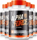 NutraRize (pakke med 5 Alpha Force Capsules, alle naturlige piller for å støtte energi og ytelse, ernæringsformel for generell helse, offisiell AlphaForce-oversikt (300 kapsler)