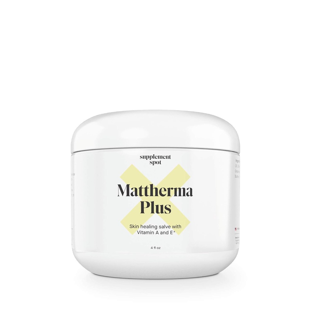 Mattherma Plus Hud Healing Ointment (4 Fl Oz.) - Soothing Salve for cracked hud w / Vitamin E & A - All-Purpose Moisture Barrier Ointment til Nourish & Support Natural Healing Process of Body