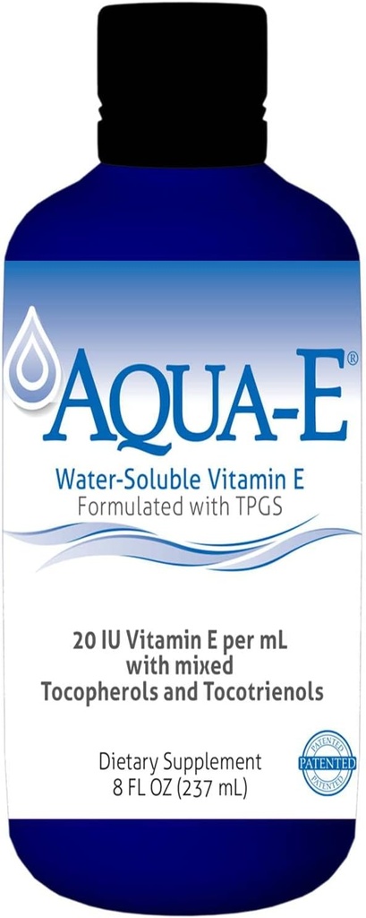 UNIQUE E A.C. Grace Company, Aqua-E Vannløselige vitamin E, tokoferoler og tokotrienoler, 8 fl oz (237 ml)
