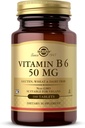 Solgar Vitamin B6 50 mg - 100 tabletter - Ikke-GMO, Vegan, Glutenfri, Dairy Free, Kosher - 100 Services