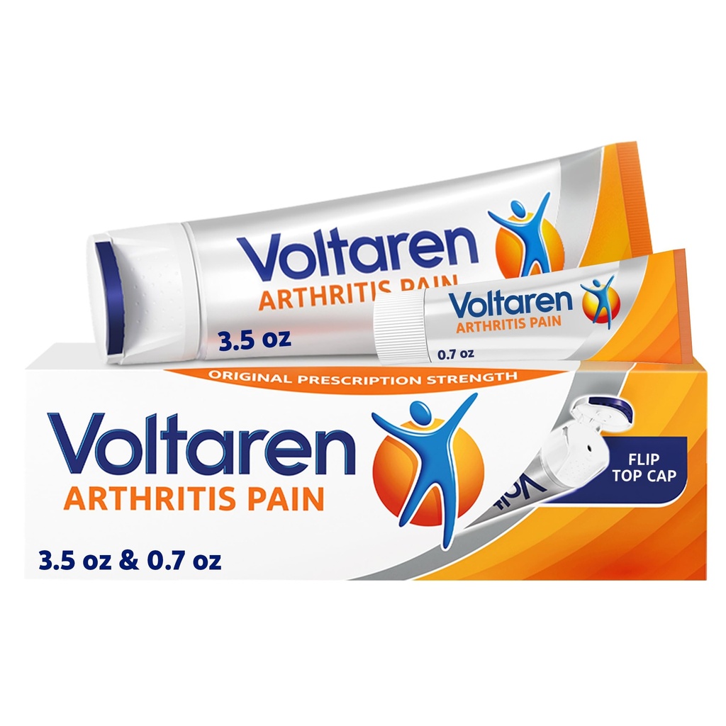Voltaren arthritis smerte Gel for kraftige emne ledgikt smerte lindring med diklofenac - NEW Easy Open Cap - 100 g Tube og 20 g reisestørrelse Tube