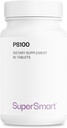 Supersmart - PS100 Supplement 300mg per dag (Phosphatidylserine) - Hjernehelse og beskyttelse - Minnestøtte | Ikke-GMO & Glutenfri - 60 tabletter