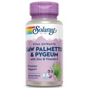 SOLARAY Saw Palmetto og Pygeum - så Palmetto for menn w/Pygeum Bark, sink, vitamin E, Pumpkin Seed Oil - Prostate kosttilskudd for menn m/Beta Sitosterol - 60-dagers garanti - 30 Services, 30 Softgels