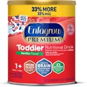 Enfagrow Premium Toddler Ernæringsdrikk, Naturlig Vanilla Flavor, Omega-3 DHA for Brain Support, Prebiotika og vitaminer for immun helse, ikke-GMO, pulver Can, 32 Oz (pakke med 1