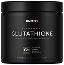 ELMNT 2150mg Super Liposomal Glutathione Supplement w. Vitamin C, Quercetin & ren L Glutathione 2000mg Triple Action Formula Glutathione Liposomal Supplement v. Fosfolipid Layer - 90 piller, ikke-GMO