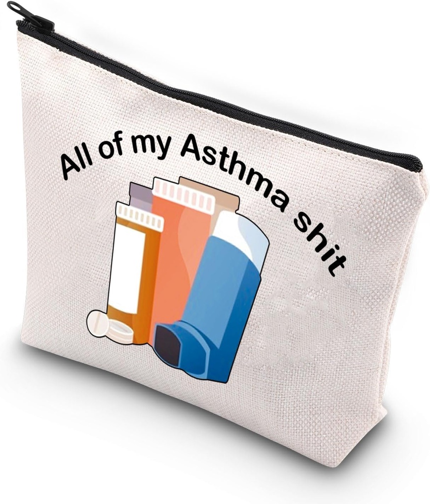 VAMSII Astma Fighter Gift Inhaler Reise Bag Alle min Astma Shit Medisin Bag