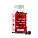 Vitamatisk sukkerfri krom gummier med ceylon kanel – 2000 mg ekvivalent per servering (fra ekstrakt 83 mg) – ikke-GMO, glutenfri – 60 Vegan gummier