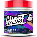 GHOST Gamer: Energi og fokus Støtte Formula - 40 Services, Peach - Nootropics & Natural Koffein for oppmerksomhet, nøyaktighet og reaksjonstid - Vegan, Glutenfri