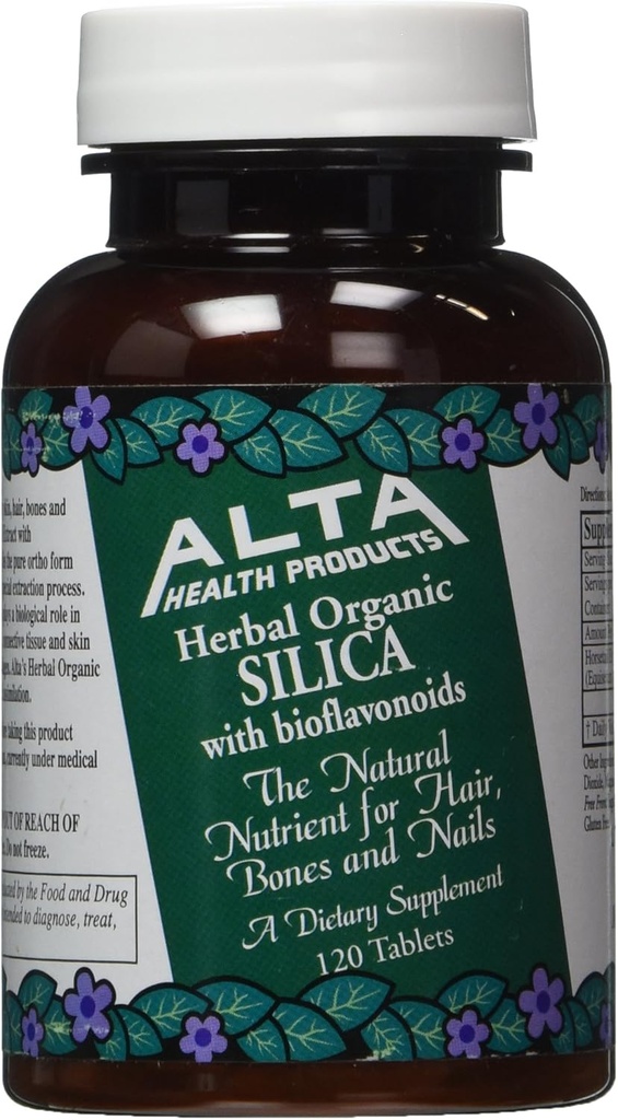 Alta Helseprodukter - Silica Med Bioflavonoider, 500 mg, 120 tabletter