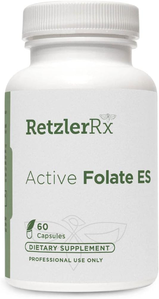 HormonSynergy Active Folat ES - 5-MTHF - 10.000 mg (10 mg) per servering - 5-MTHF (som 5-metyltetrahydrofolat) - Bioaktiv Folat som Quatrefolic® - 60 Veg Caps