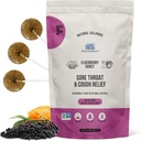 MommaBear Naturlig Sore Throat Relief Lollipops - Eldreberry & Honning Kids Cough Lollipops - Organisk Cough Kids Lolli Behandler, Ingen kunstige additiver - Tightly forseglet for ferskhet (10 Pack)