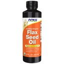 NU Mattilskudd, sertifiserte organiske Flax Seed Oil væske, kaldpresset og uraffinert, 12-Ounce