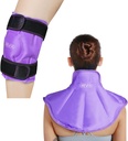 REVIX Knee Ice Pack for skadeskader Reusable og stor hals skulder ispakke pakke for øvre rygg smerte relief