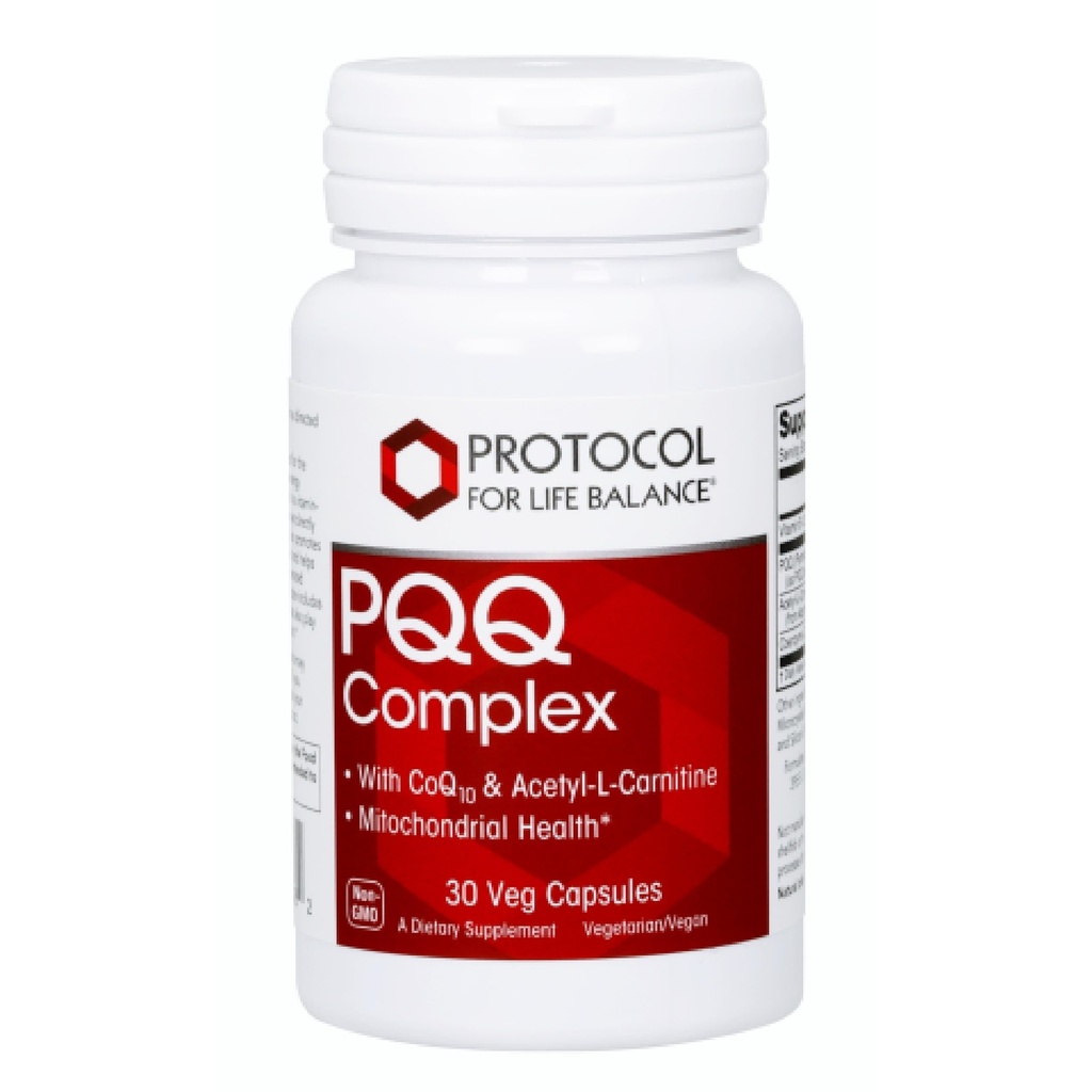 PROTOCOL FOR LIVBALANCE PQQ Complex - Mitochondrial helse - med CoQ10 & L karnitin - B-vitamin - Supplement for energi - 30 Veg Caps