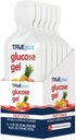 TRUEPlus Glucose Gel Pouch, Frukt Punch Flavor, 15g Hurtigvirkende karbohydrater, fettfri, Glutenfri, Rask støtte for lavt blodsukker sukker og energi, 6 Pack