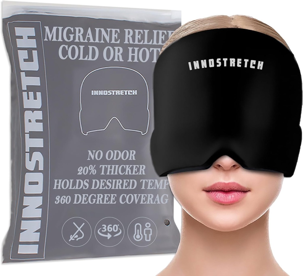 Hodepine og Migraine Relief Cap Ice Hatter for megrainer å redusere intensiteten av Migraines Migraine Head Wrap og Migraine Relief Mask Hodepine Wrap brukt til hodekjøling Wrap Migraine Mask