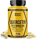Quercetin med Bromelain Supplement 1200 mg, Quercetin 500 mg kapsler, hjelper støtte sunn immunisme, Potent antioksidant, 60 greve