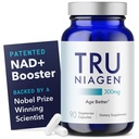 TRU NIAGEN Patentert NAD + Supplement for anti-aldring og celle regenerering, 300 mg Niagen, 90 serveringer | Støtter cellulær energi, hjerne, muskel | Nicotinamid Riboside (NR) Ta 1 daglig | 1 flaske