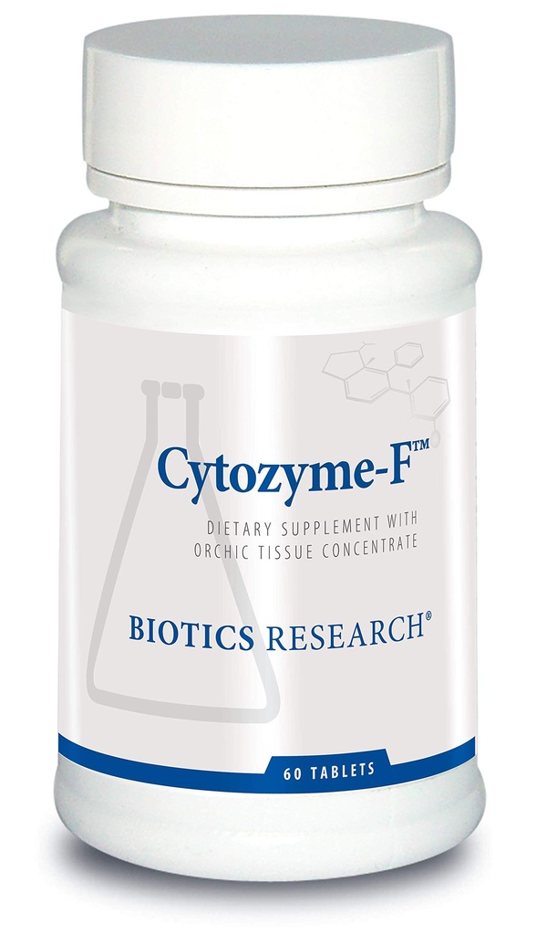 Biotisk forskning Cytozyme F Kvinne støtte formel, støtter endokrine funksjon, glandular helse, kvinners helse, Potent antioksidant aktivitet, SOD, katalase. 60 tabletter