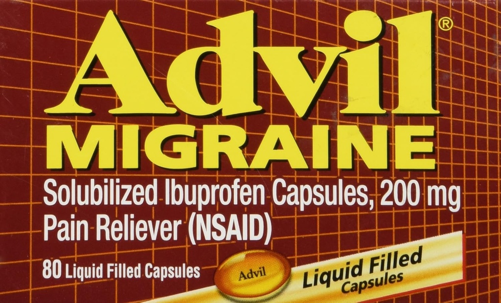 Advil Migraine - 80 flytende fylte kapsler