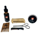 G.B.S naturlig beard Kit - Beard Olje med Jojoba, Beard Conditioning Balm, 2 Sided Wood Beard Styling Comb, Pocket Mustache Comb, Skjegg og Mustache Trimming Scissors
