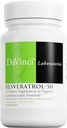 DAVINCI Labs Resveratrol-50 - Hjelper støtte immunsystem, bein helse og hjerte helse med Resveratrol* - Glutenfri og vegetarisk - 60 kapsler