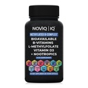 11-i-1-metylert B-kompleks Supplement: 680mcg L-Metylfolat(5-MTHF) Thiamin(B1) Riboflavin(B2) Pyridoxal(B6) Metylkobalamin(B12) - VegD3 + Nootropics - 1,100mg+ Servering-60 greve