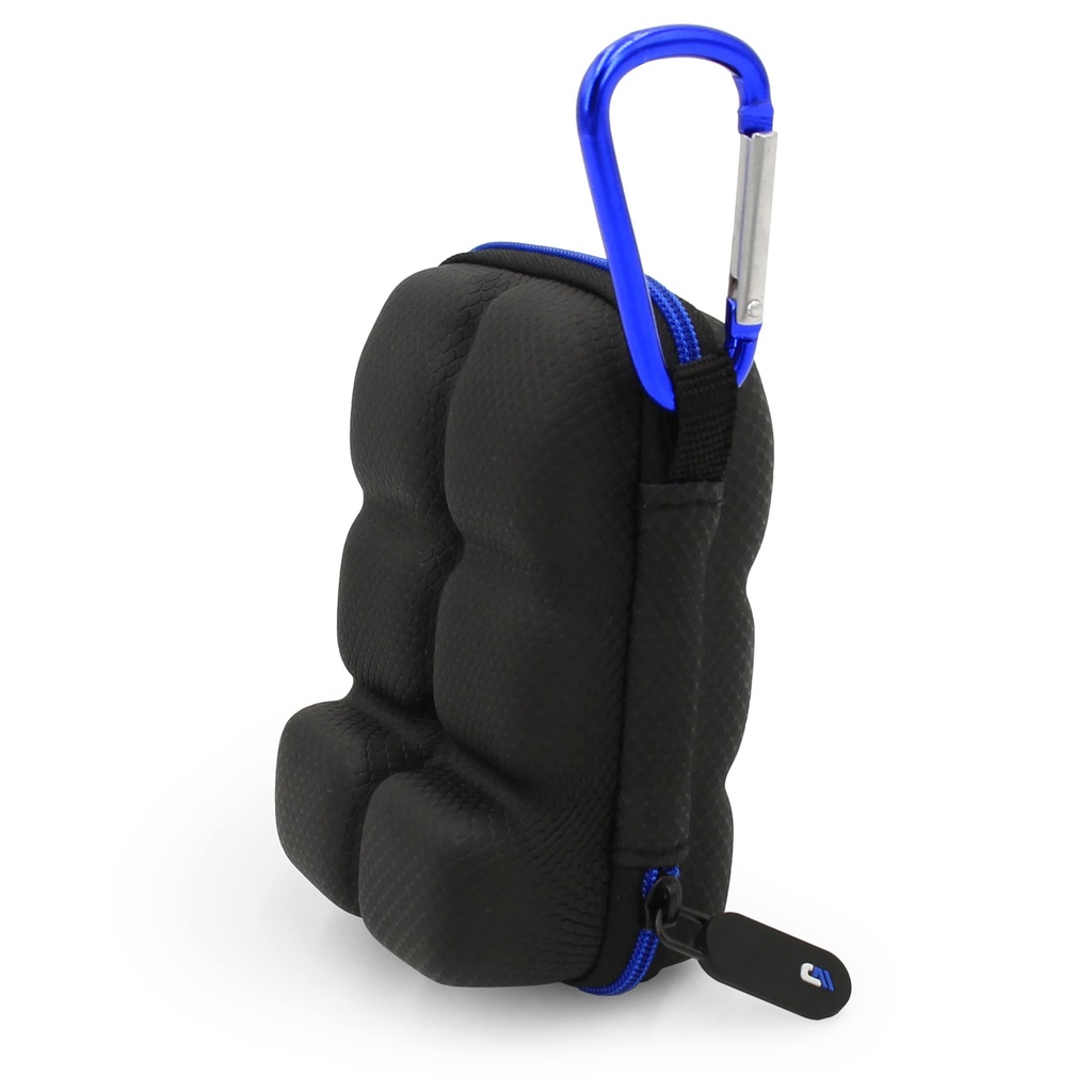 CAMPATIX Astma Inhaler Holder Case passer til to standard redningsinnåndere med Lanyard og Clip på keychain Carabiner, inneholder kun Astma Case