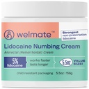WELMATE 5% Lidocain hemorroid relief krem, maksimal styrke anorektal krem, 5,5 oz