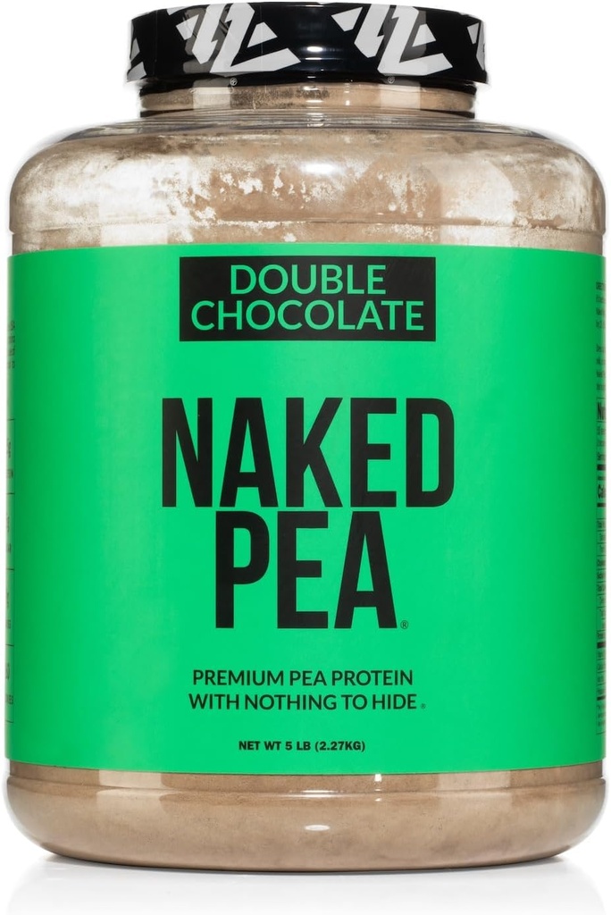 NAKED Pea - Dobbel sjokoladeprotein fra amerikanske og kanadiske farmer, økologisk koko, økologisk kokos sukker - Ingen GMO, ingen soya, og glutenfri, hjelpevekst og gjenoppretting - 53 Serveringer