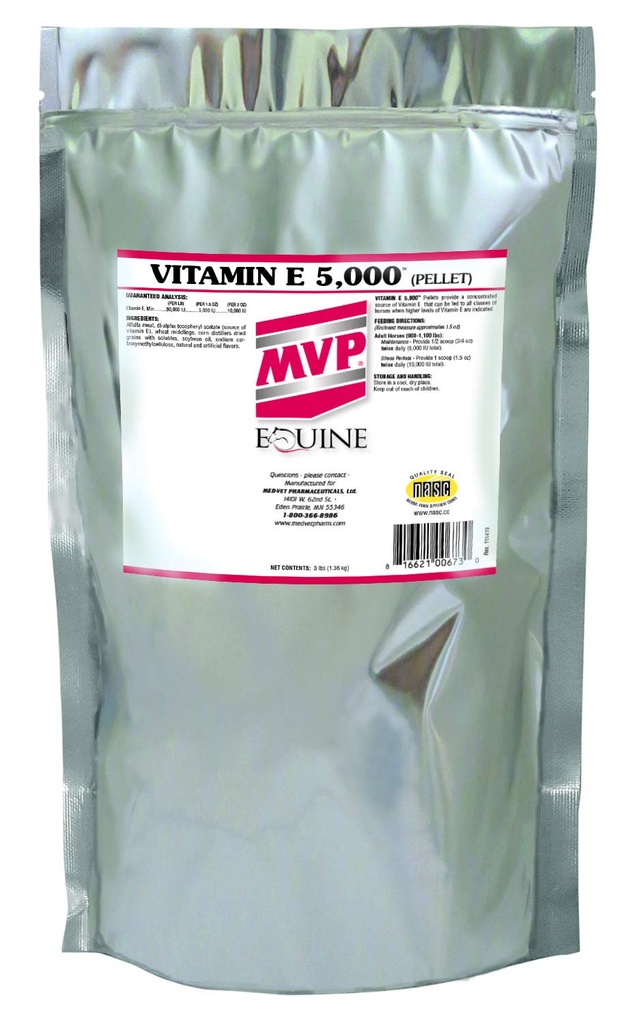 Vitamin E 5000 (3lb) Pellete vitamin E for hester...