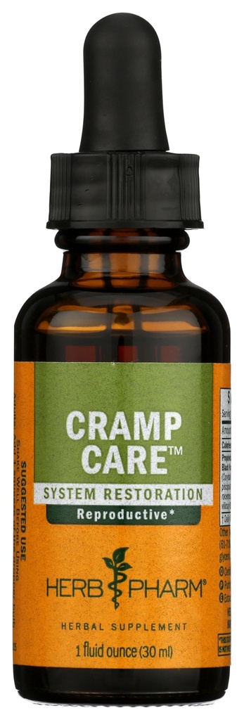 Herb Pharm Cramp Care flytende urteekstrakt faller for å støtte en sunn menstruell syklus, 1 Oz